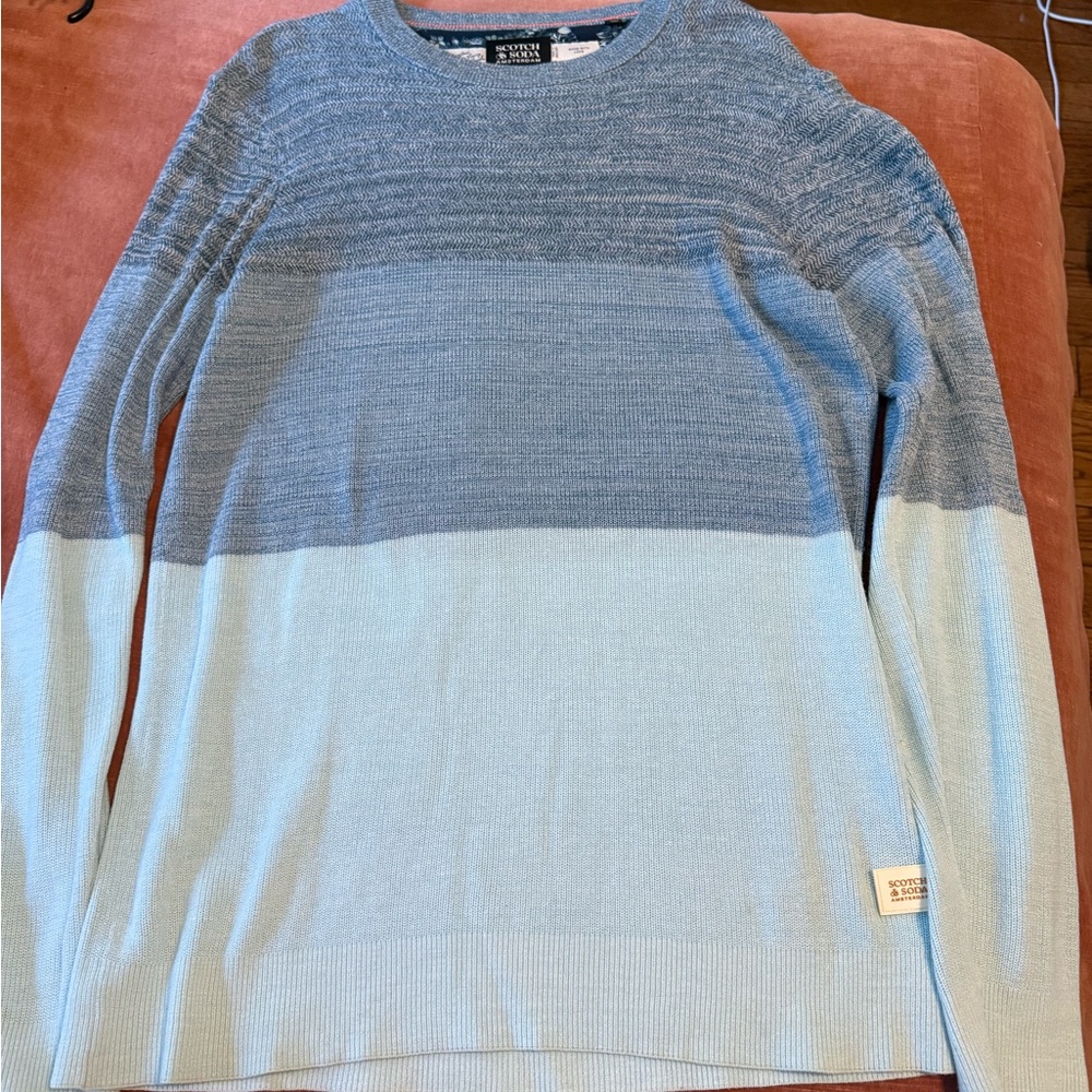 Scotch and Soda gradient blue sweater